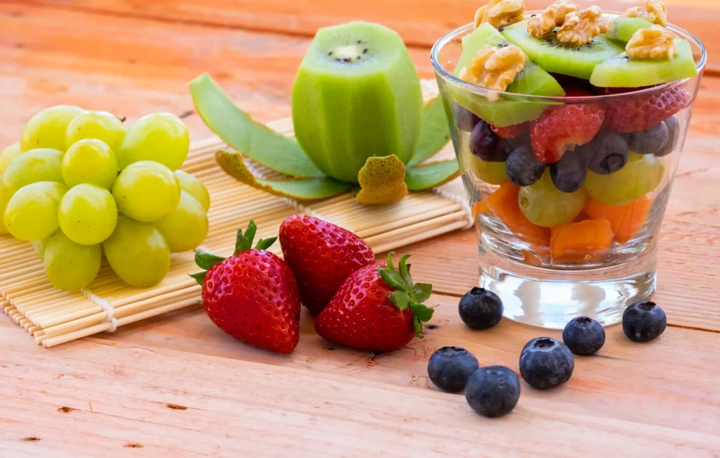 a glass cup with healthy fresh colorful fruit sala 2024 11 02 23 31 38 utc