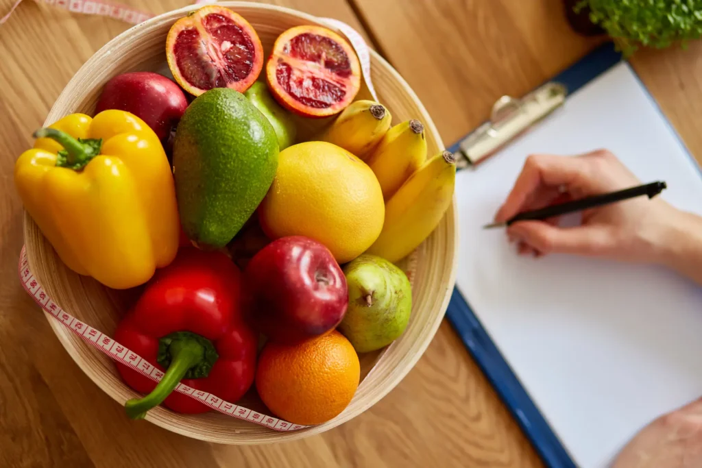 nutritionist dietitian woman writing a diet plan 2025 01 07 07 06 19 utc